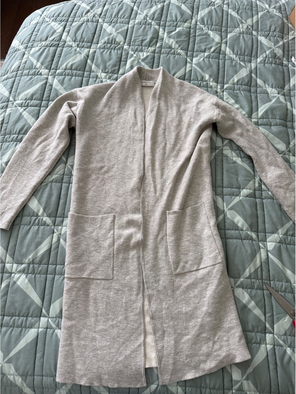 Babaton Lance Cardigan by Aritzia Grey Sz xxs